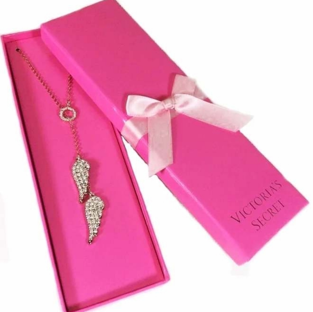 Victoria's Secret Silver Angel Wing Necklace